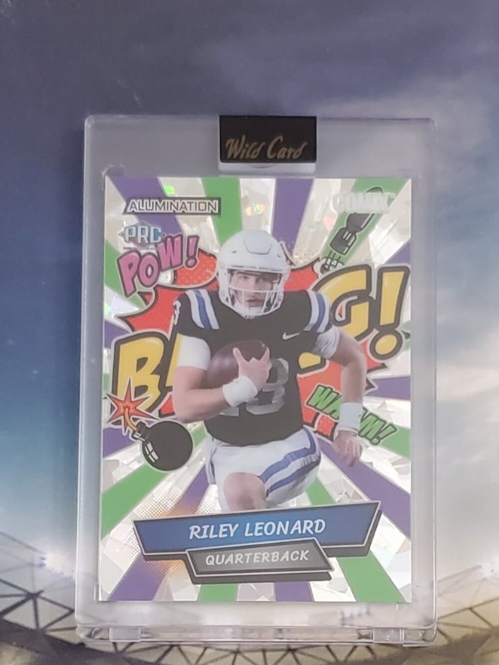 Riley Leonard  2023 Wild Card Alumination 4/4 COMIX  BANG PRC -Colts AC-RL